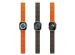 Uniq Revix Premium Edition doppelseitiges Armband für die Apple Watch 1-9 / SE / Ultra (2) – 42/44/45/49 mm – Saffron Orange / Khaki