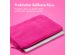 imoshion Fluffy Laptop Hülle 13-14 Zoll - Laptop Sleeve - Hot Pink