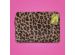 imoshion Fluffy Laptop Hülle 13-14 Zoll - Laptop Sleeve - Leopard Pink