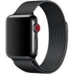 WiWu Milanaise-Armband für die Apple Watch Series 1-9 / SE - 38/40/41 mm / Series 10 - 42 mm - Schwarz