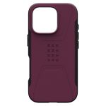 UAG Civilian Backcover MagSafe für das iPhone 16 Pro - Bordeaux