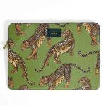 Wouf Laptop Hülle 15-16 Zoll - Laptop Sleeve - Daily Olive Leopard