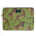 Wouf Laptop Hülle 13-14 Zoll - Laptop Sleeve - Daily Olive Leopard