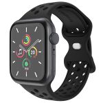 imoshion Sportarmband⁺ für die Apple Watch Series 1-10 / SE / Ultra (2) - 42/44/45/46/49 mm - Größe S/M - Schwarz