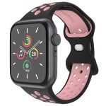 imoshion Sportarmband⁺ für die Apple Watch Series 1-10 / SE / Ultra (2) - 42/44/45/46/49 mm - Größe S/M - Black Pink