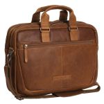 The Chesterfield Brand Seth Laptoptasche 15-15.6 Zoll - Echtes Leder - Cognac