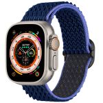 imoshion Elastische Nylonarmband für das Apple Watch Series 1-10 / SE / Ultra (2) - 42/44/45/46/49 mm - Dunkelblau