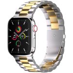 imoshion Edelstahlarmband für das Apple Watch Series 1-10 / SE / Ultra (2) - 42/44/45/46/49 mm - Silber / Gold