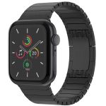 Selencia Gliederarmband aus Edelstahl für die Apple Watch Series 1-10 / SE / Ultra (2) - 42/44/45/46/49 mm - Schwarz