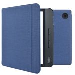 imoshion Canvas Sleepcover Klapphülle mit Stand für das Kobo Libra H2O - Dunkelblau