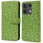 imoshion Design Klapphülle für das Xiaomi Redmi Note 13 Pro (5G) / Poco X6 - Green Flowers