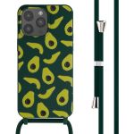 iMoshion Silikonhülle design mit Band für das iPhone 15 Pro Max - Avocado Green