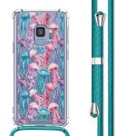 imoshion Design Hülle mit Band für das Samsung Galaxy S9 - Jellyfish Watercolor