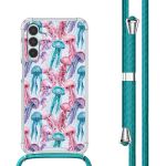 iMoshion Design Hülle mit Band für das Samsung Galaxy A15 (5G/4G) - Jellyfish Watercolor