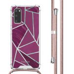 imoshion Design Hülle mit Band für das Samsung Galaxy S20 - Bordeaux Graphic