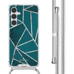 imoshion Design Hülle mit Band für das Samsung Galaxy S24 Plus - Petrol Green Graphic