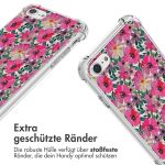 imoshion Design Hülle mit Band für das iPhone SE (2022 / 2020) / 8 / 7 - Flower Water