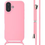 imoshion Silikonhülle mit Band für das iPhone 16 - Rosa