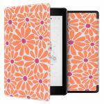 imoshion Design Slim Hard Case Sleepcover für das Kobo Aura One - Orange Flowers Connect