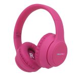 imoshion Kids LED Light Bluetooth-Kopfhörer - Kinderkopfhörer - Kabelloser Köpfhorer mit Dezibelbegrenzer + AUX-Kabel - Hot Pink