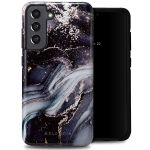 Selencia Vivid Back Cover für das Samsung Galaxy S21 FE - Chic Marble Black