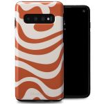 Selencia Vivid Back Cover für das Samsung Galaxy S10 - Dream Swirl Orange