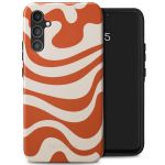 Selencia Vivid Back Cover für das Samsung Galaxy A34 (5G) - Dream Swirl Orange