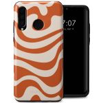 Selencia Vivid Back Cover für das Huawei P30 Lite - Dream Swirl Orange