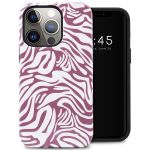 Selencia Vivid Back Cover für das iPhone 13 Pro - Trippy Swirl Dark Rose