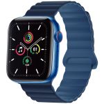 imoshion Silikon-Magnetarmband für die Apple Watch Apple Watch Series 1-10 / SE / Ultra (2) - 42/44/45/46/49 mm - Dunkelblau