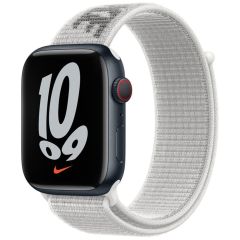 Apple Nike Sport Loop Armband für das Apple Watch Series 1-9 / SE / Ultra (2) - 42/44/45/49 mm - Summit White