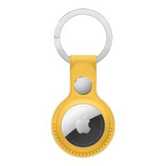 Apple Leather Key Ring für Apple AirTag - Meyer Lemon