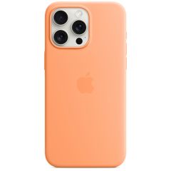 Apple Silikon-Case MagSafe für das iPhone 15 Pro Max - Orange Sorbet