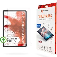 Displex Displayschutz aus Glas für das Samsung Galaxy Tab S7 Plus / Tab S7 FE / S8 Plus / S9 FE Plus - Transparent