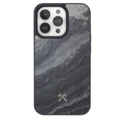 Woodcessories Bumper Case MagSafe für das iPhone 14 Pro - Real Slate Stone