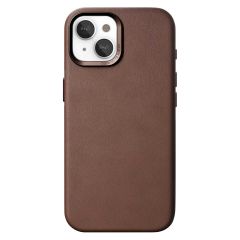 Woodcessories Bio Leather Case MagSafe für das iPhone 15 - Braun