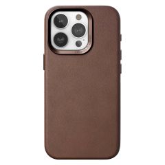 Woodcessories Bio Leather Case MagSafe für das iPhone 15 Pro - Braun
