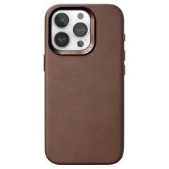 Woodcessories Bio Leather Case MagSafe für das iPhone 15 Pro Max - Braun