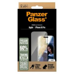 PanzerGlass Ultra Wide Fit EyeCare Screen Protector mit Applikator für das iPhone 16 Pro