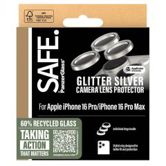 PanzerGlass Kameraprotektor SAFE für das iPhone 16 Pro / 16 Pro Max - Glitter Silver