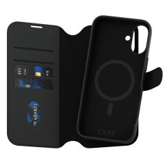 PanzerGlass CARE Tango 2-in-1 Wallet Case MagSafe für das iPhone 16 Plus - Schwarz