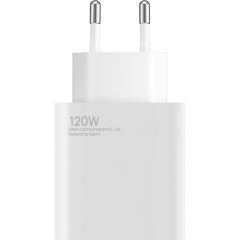 Xiaomi Original-Netzteil mit USB-C-Kabel – Ladegerät – USB-A-Anschluss + USB-A-auf-USB-C-Kabel – 120 Watt – Weiß