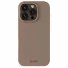 Holdit Silicone Case für das iPhone 16 Pro Max - Mocha Brown