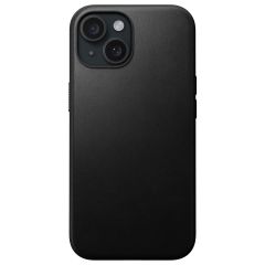 Nomad Modern Leather Case für das iPhone 15 - Schwarz