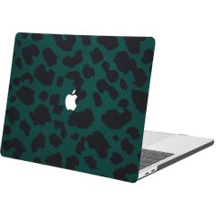 iMoshion Design Laptop Cover für das MacBook Pro 15 Zoll (2016-2019) - A1707 / A1990 - Green Leopard