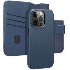 Accezz 2-in-1 Klapphülle aus Leder mit MagSafe für das iPhone 14 Pro - Nightfall Blue