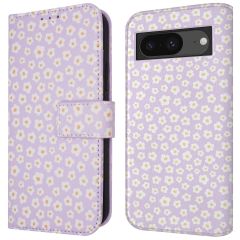 imoshion Design Klapphülle für das Google Pixel 8a - White Daisy