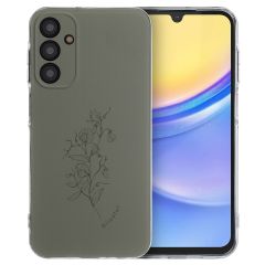 imoshion Design Hülle für das Samsung Galaxy A15 (5G/4G) - Floral Green