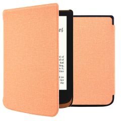 imoshion Canvas Sleepcover Klapphülle für das Pocketbook Touch Lux 5 / HD 3 / Basic Lux 4 / Vivlio Lux 5 - Peach