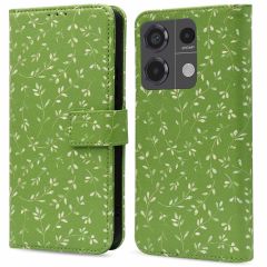 imoshion Design Klapphülle für das Xiaomi Redmi Note 13 Pro (5G) / Poco X6 - Green Flowers